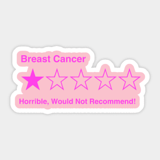 5 Star Review (Breast Cancer) Sticker